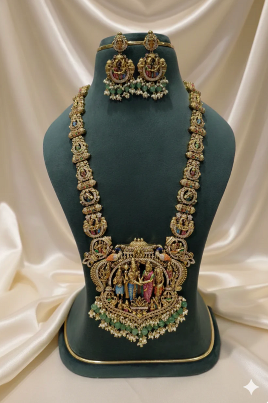 Handpainted Necklace Set